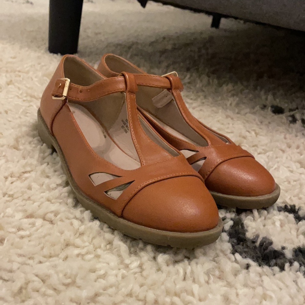 ASOS tan flats
